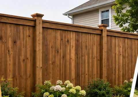 Cerca de madera instalada por Los Balseros Fences